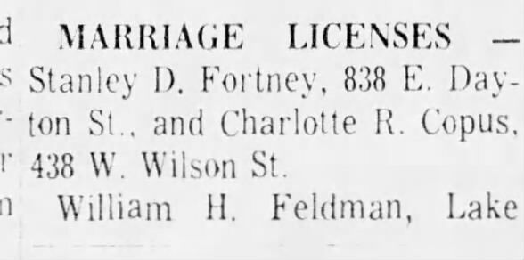 Marriage of Fortney / Copus